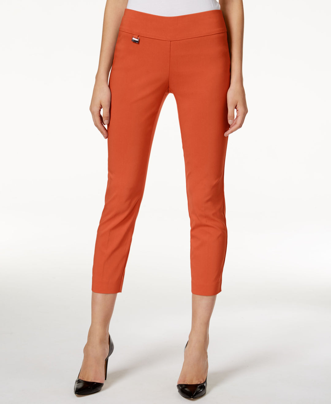 Tummy-Control Pull-On Capri Pants