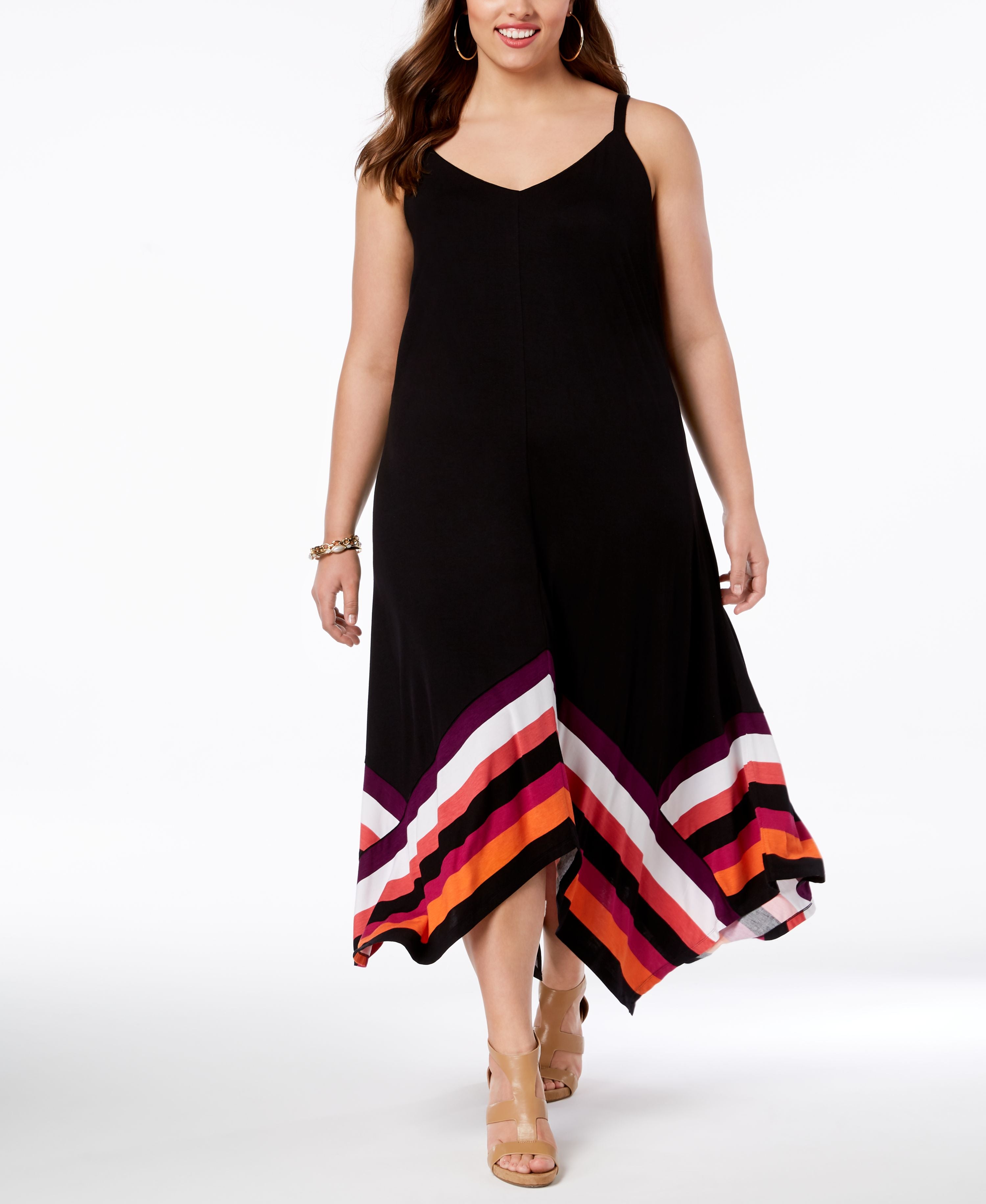 Plus Size Handkerchief Hem Maxi Dress USAFashion Plus Size Handkerchief Hem Maxi Dress USAFashion