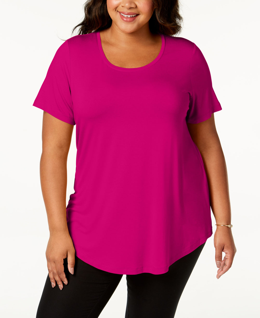 JM Collection Plus Size Short Sleeve Top