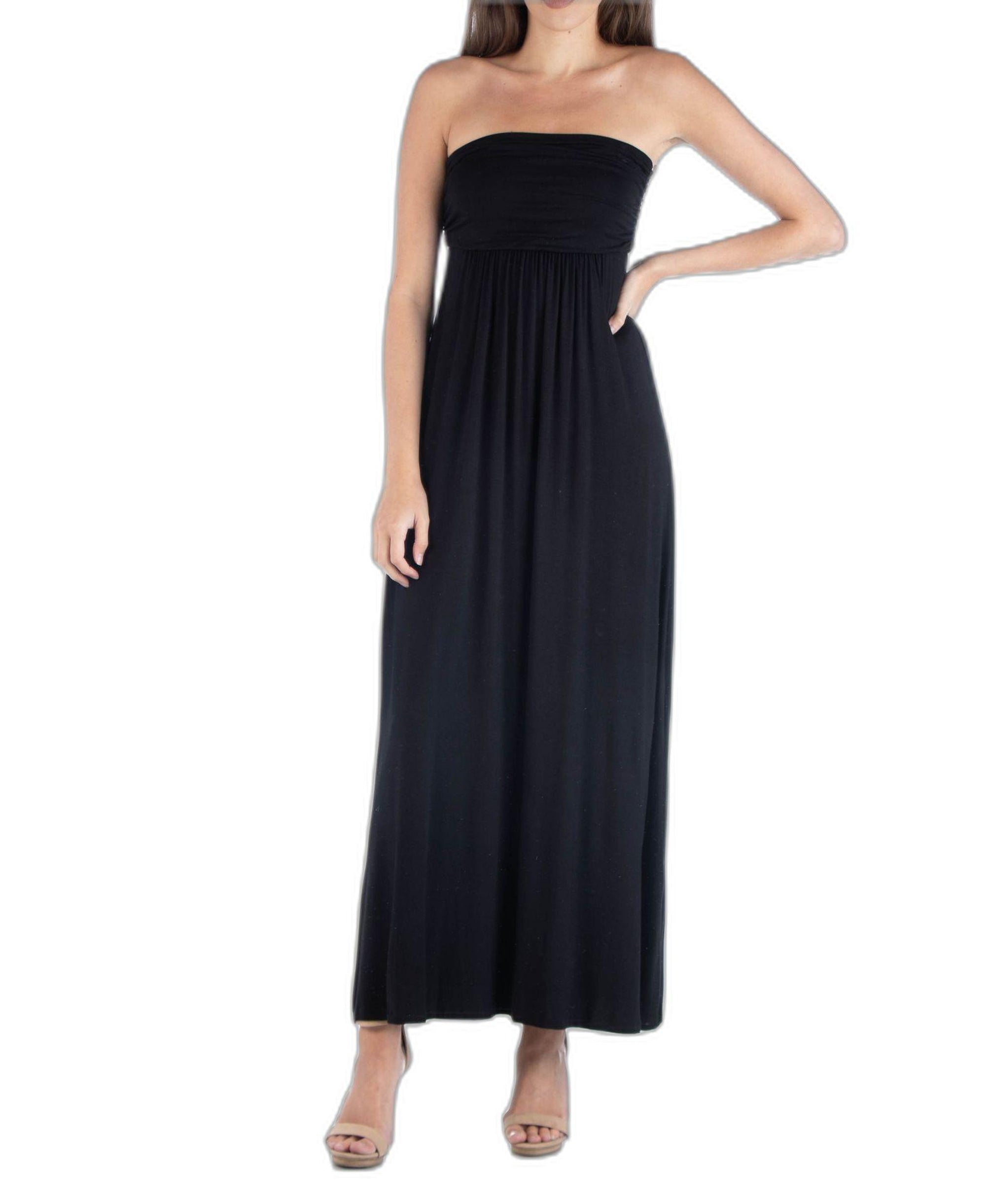 sachin and babi light blue dress Women's 24Seven Comfort Apparel Print Long Sleeve Empire Waist Maxi Dress