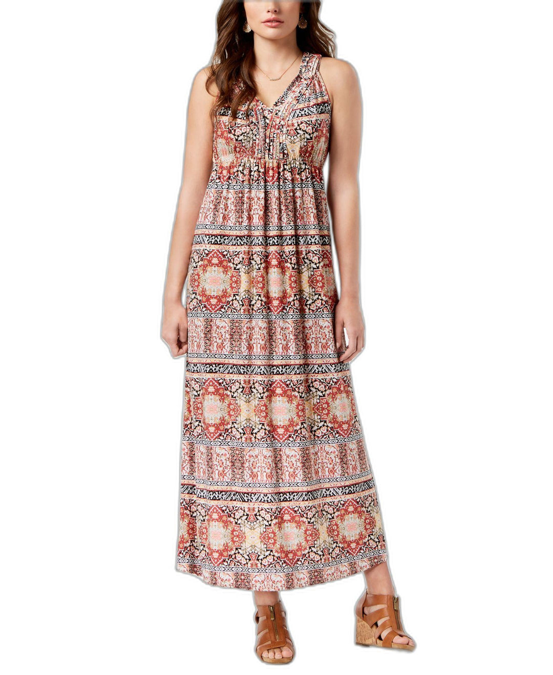 Style & Co Printed Maxi Dress