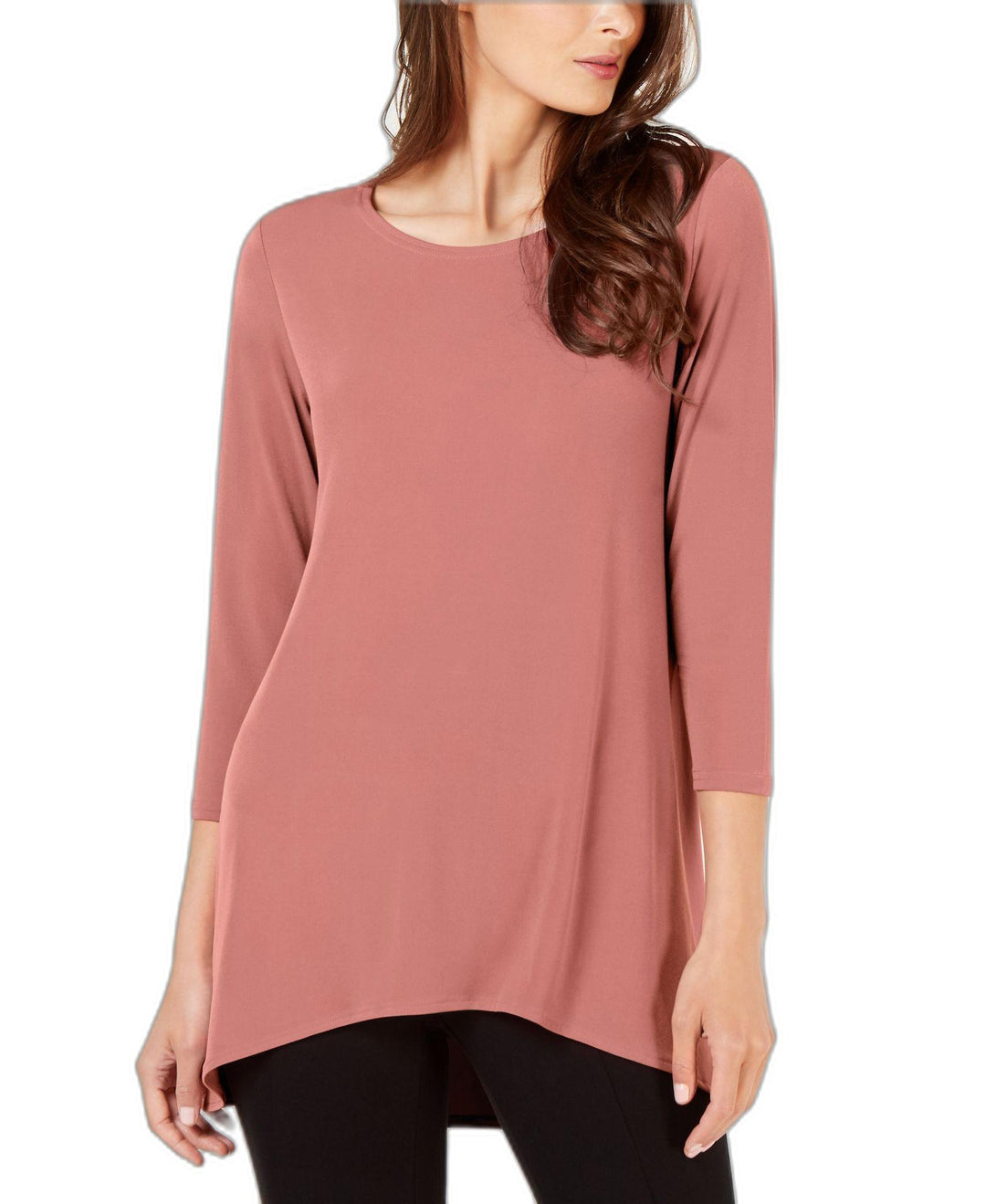 Women's 3/4 Sleeve High-Low Tunic