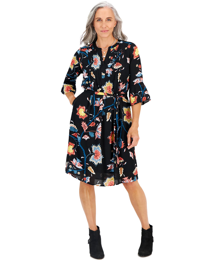 Petite Pintuck Dress