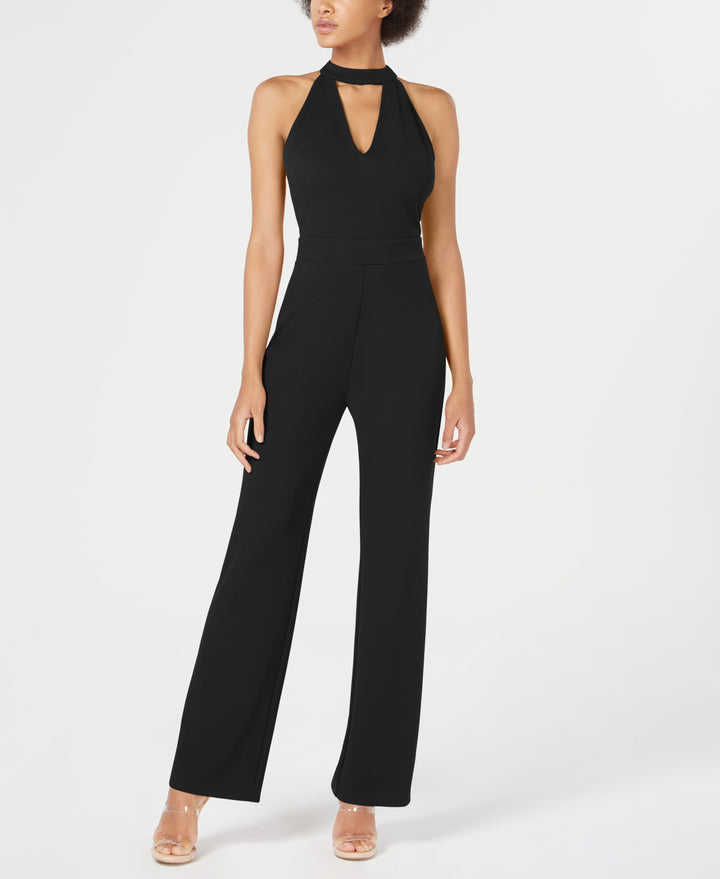 Bar III Cutout Halter Jumpsuit