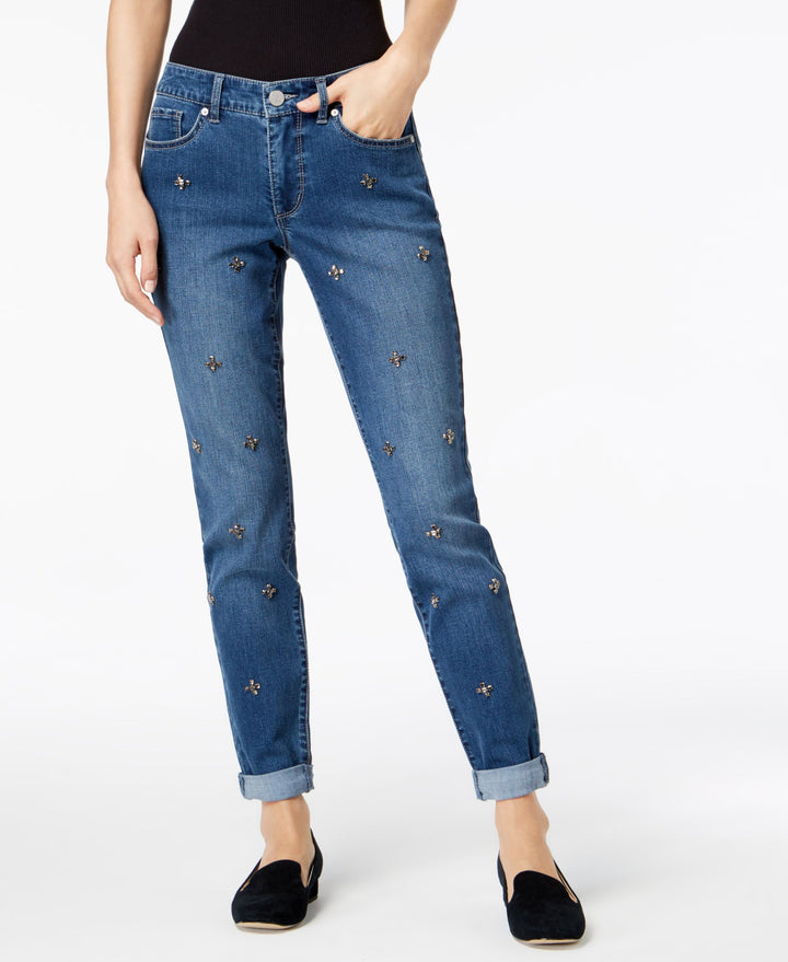 Maison Jules Stud Embellished Jeans
