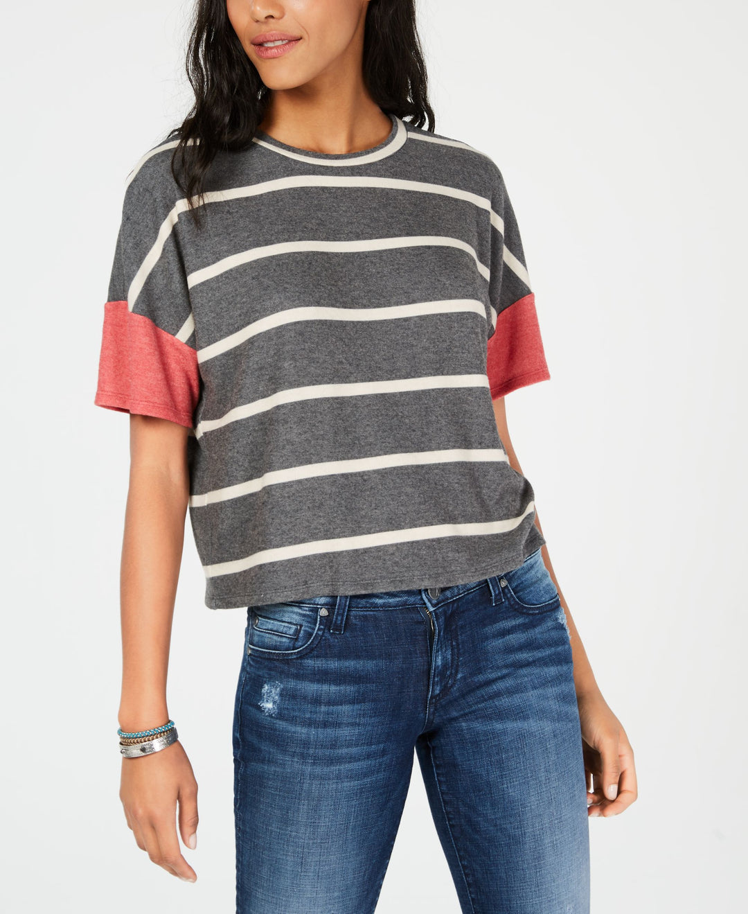 Self Esteem Juniors Contrast Sleeve T-Shirt733