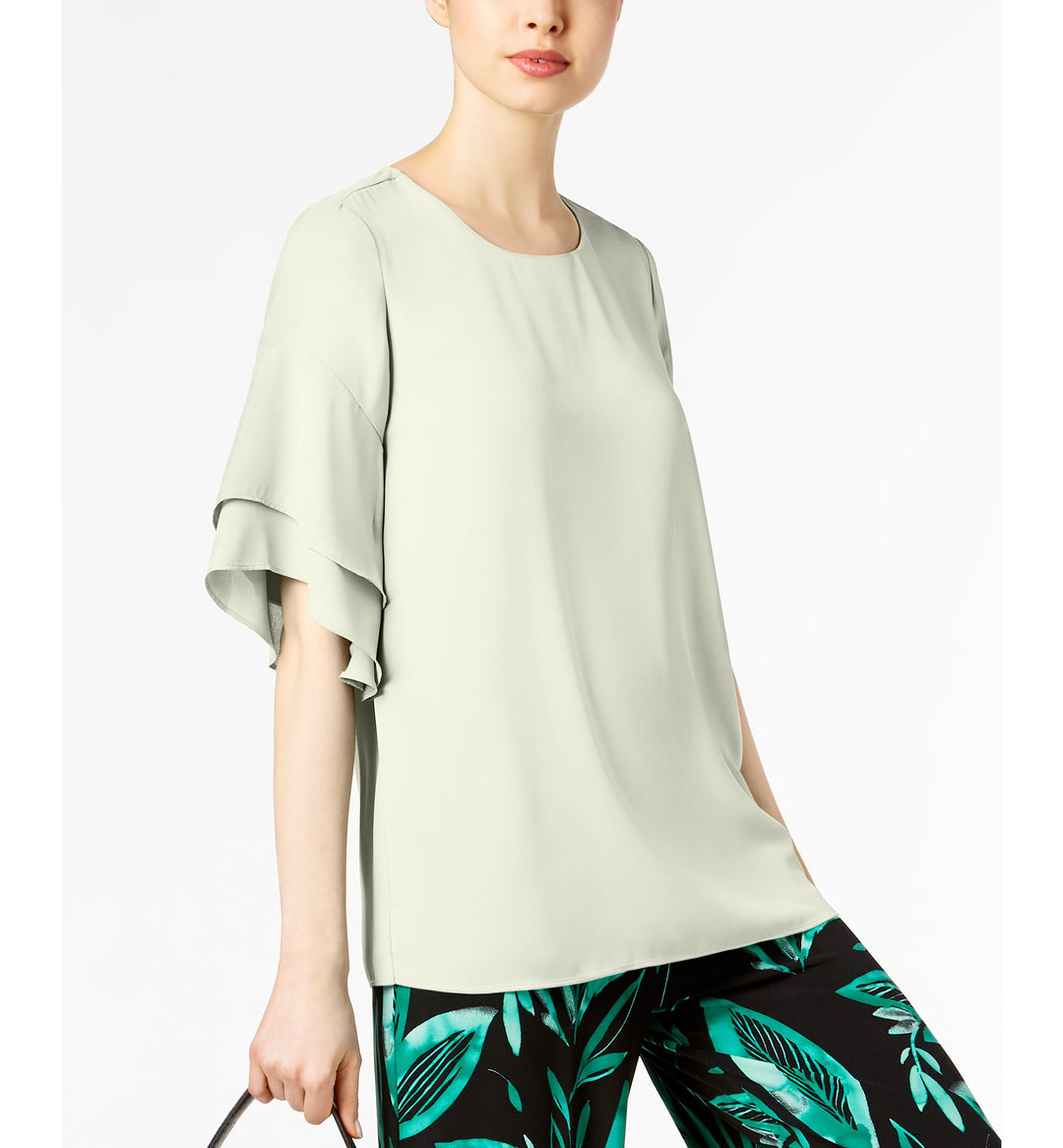 Petite Layered-Sleeve Top