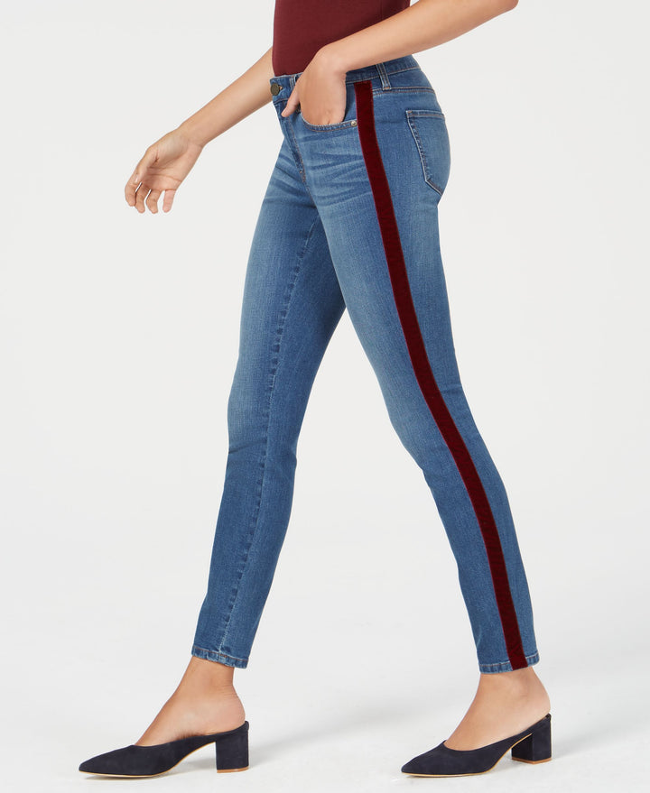 Maison Jules Side Stripe Skinny Jeans