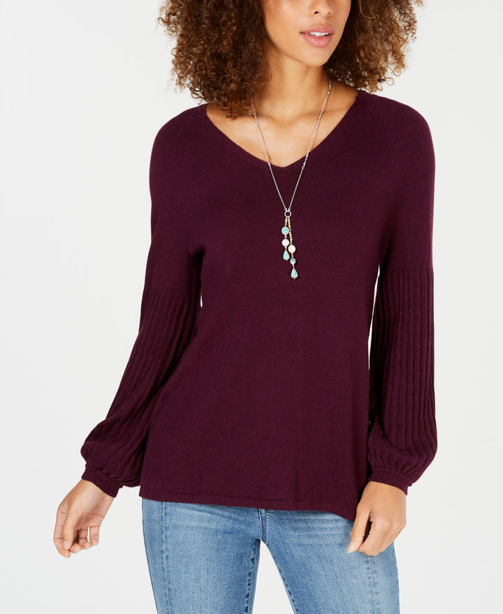 Style & Co Bishop Sleeve Tunic Sweater