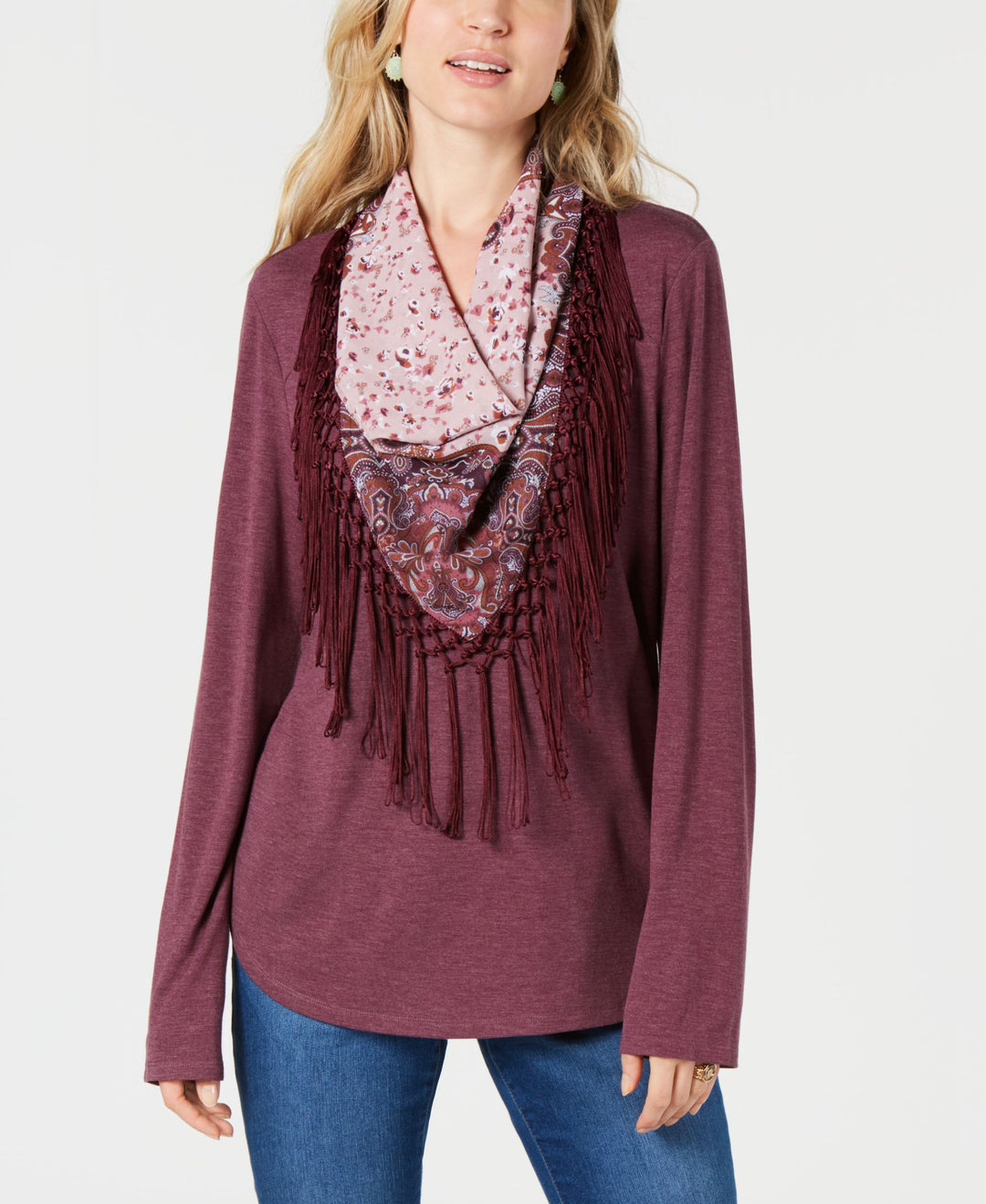Style & Co Scarf Top
