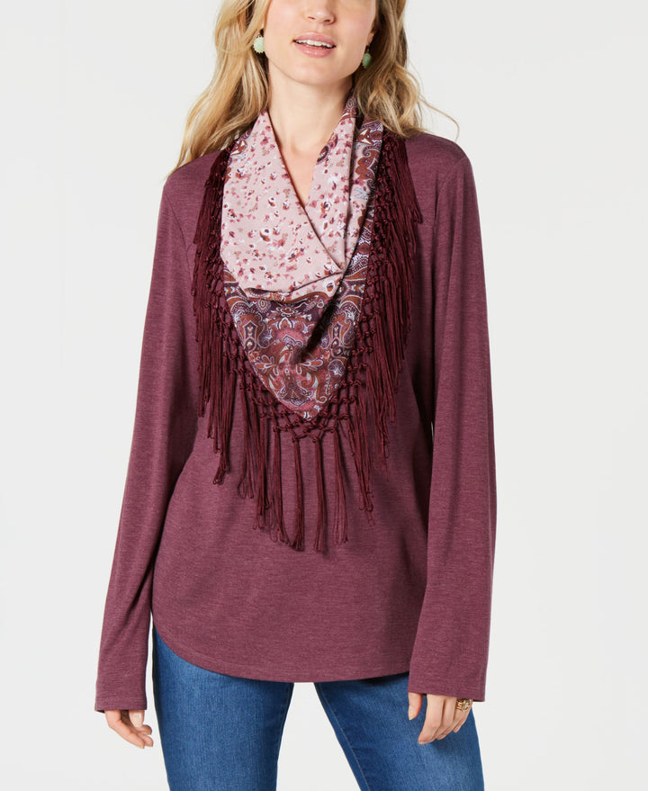 Style & Co Scarf Top