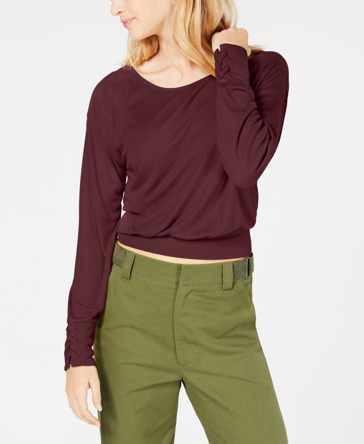 Derek Heart Juniors Lace Up Top