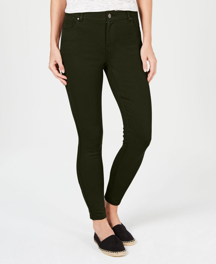 Ultra-Skinny Pont�-Knit Pants