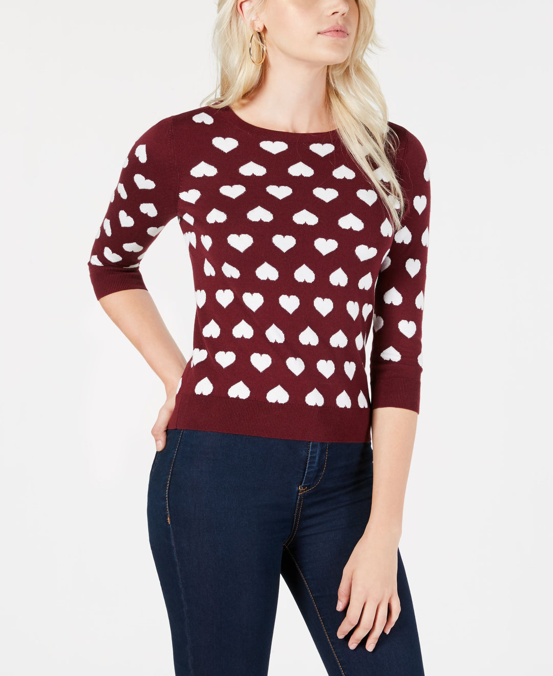 Maison Jules Heart Sweater