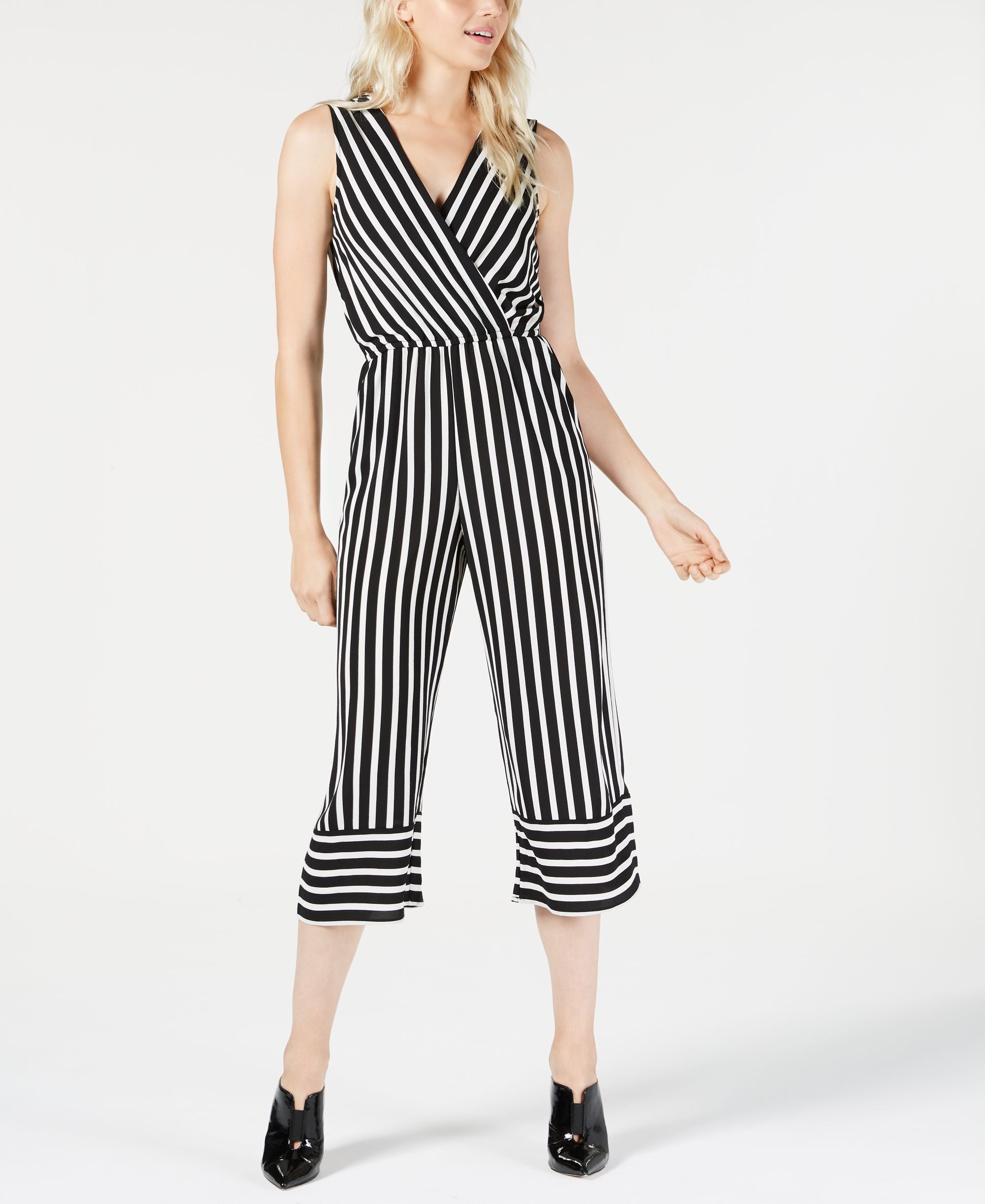 Be Bop Juniors Striped Sleeveless Jumpsuit
