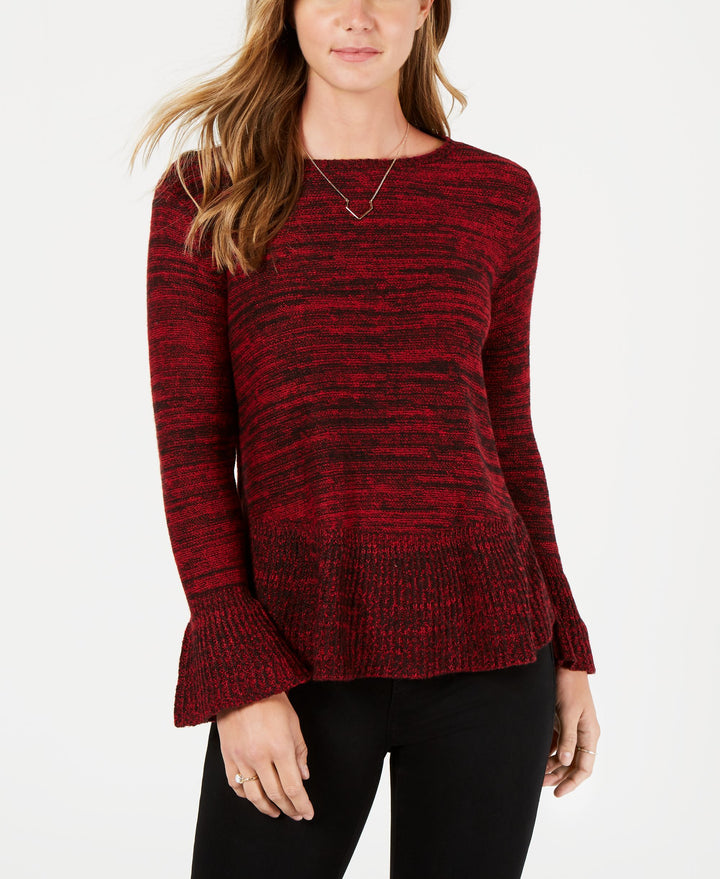 Style & Co Ruffle Trimmed Pullover Sweater