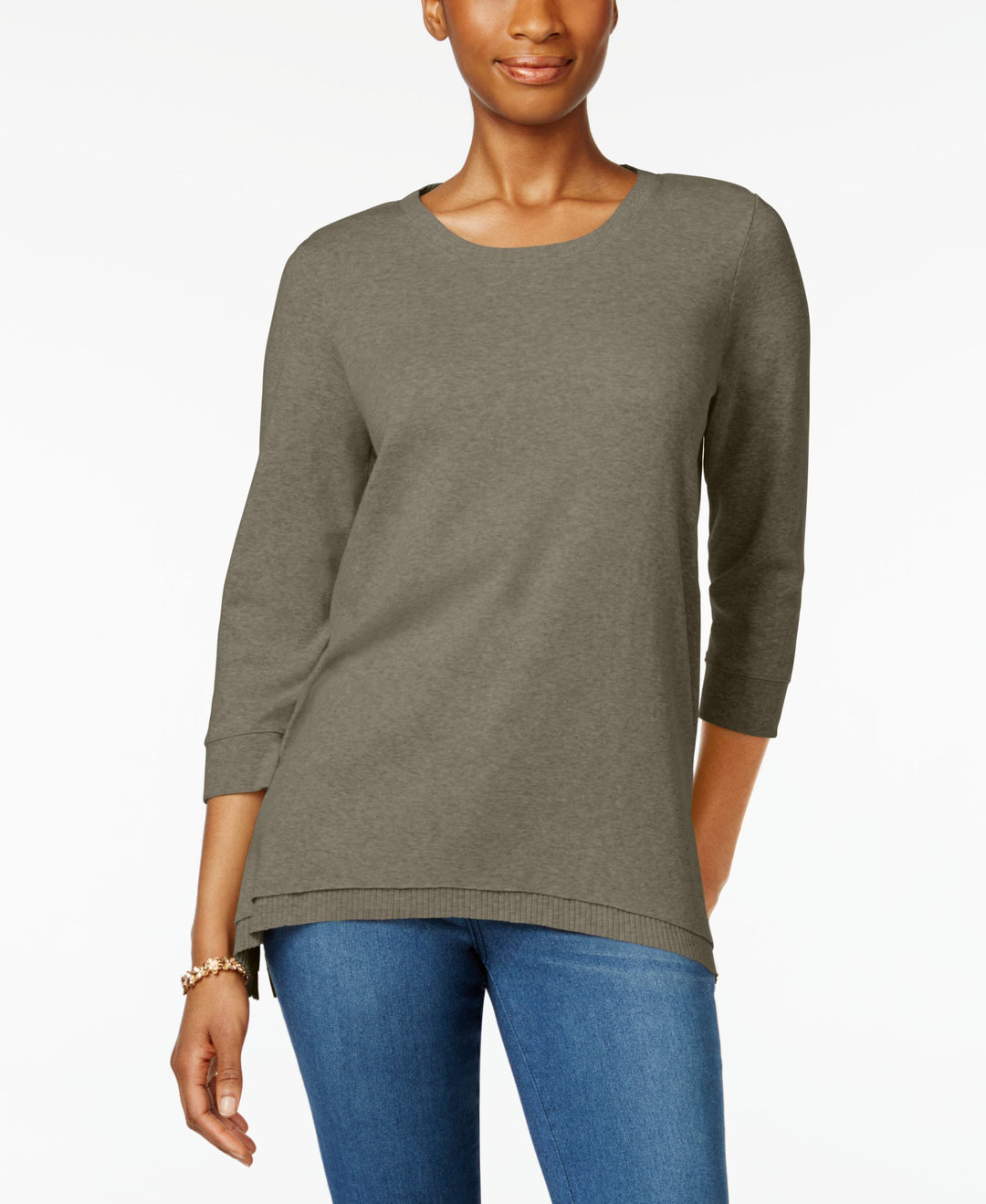 Layered-Hem Top