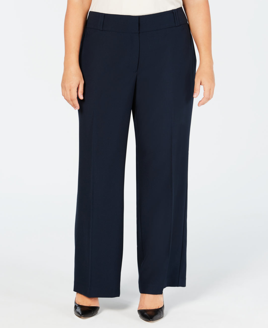 Plus & Petite Plus Size Curvy Bootcut Tummy-Control Pants,