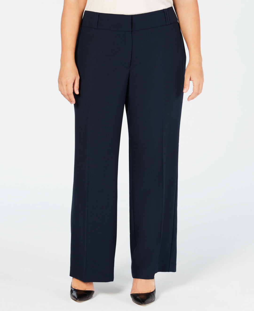 Plus & Petite Plus Size Curvy Bootcut Tummy-Control Pants,