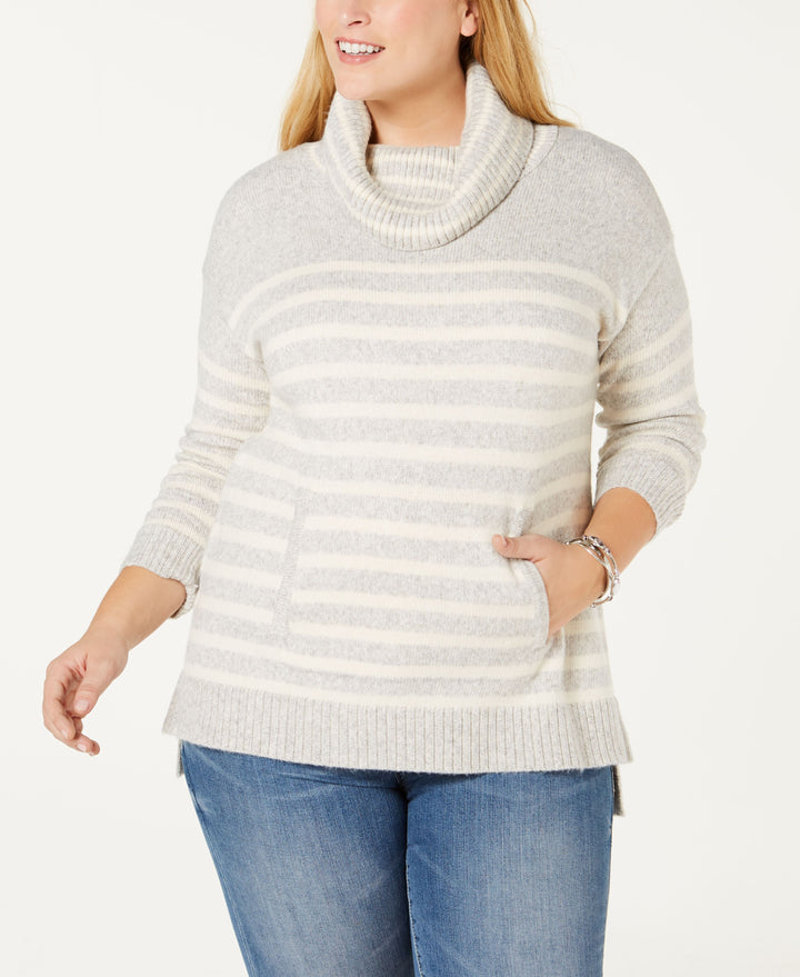 Plus Size Cowl-Neck Sweater