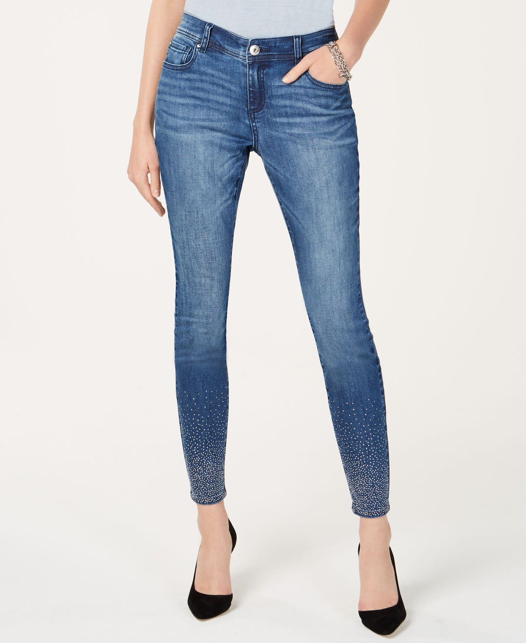 I.N.C. Studded Skinny Jeans