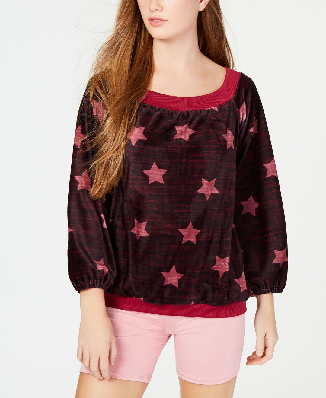 Material Girl Active Juniors Off The Shoulder Sweatshirt