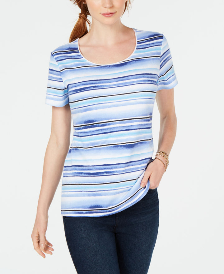 Karen Scott Striped T-Shirt