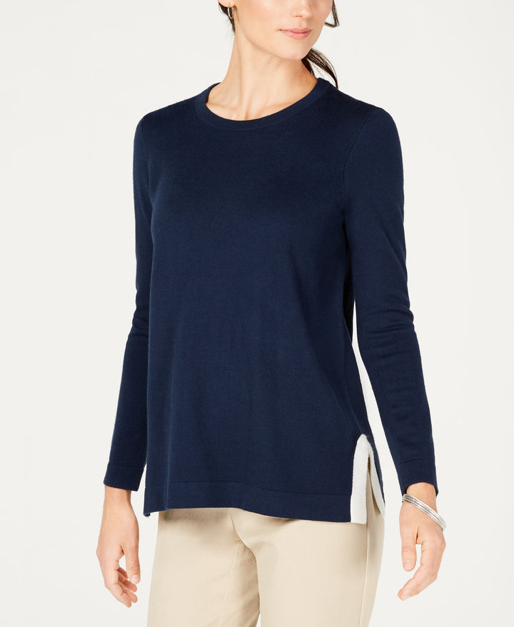 Charter Club Crew Neck Long Sleeve Sweater