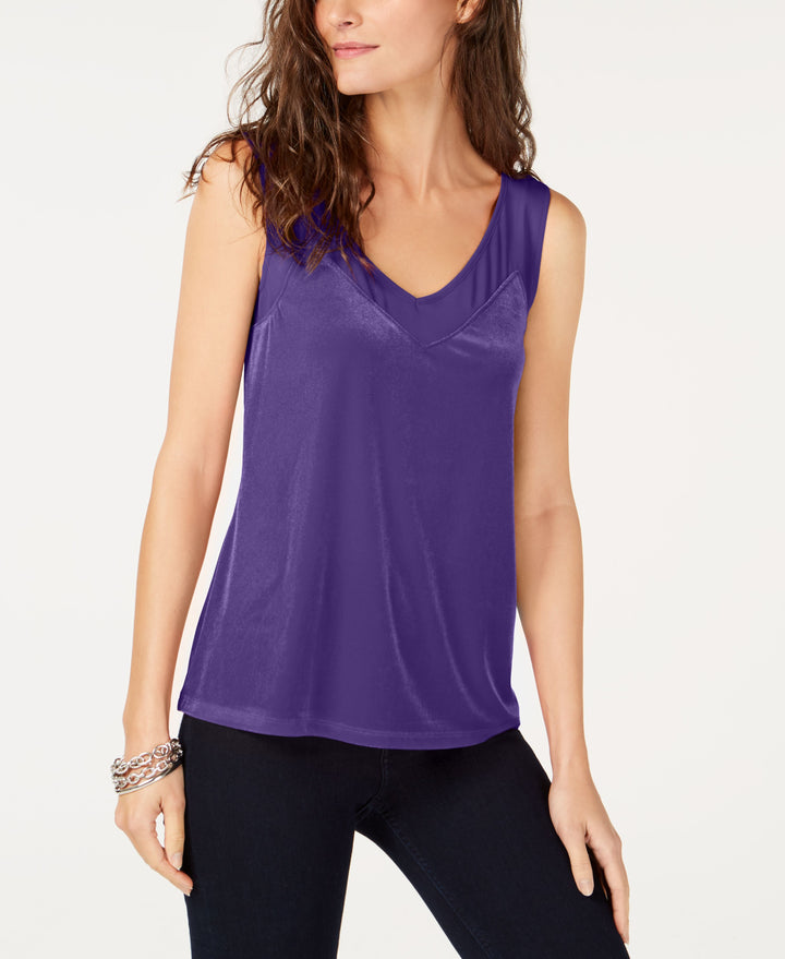 Velvet Sheer Inset Top