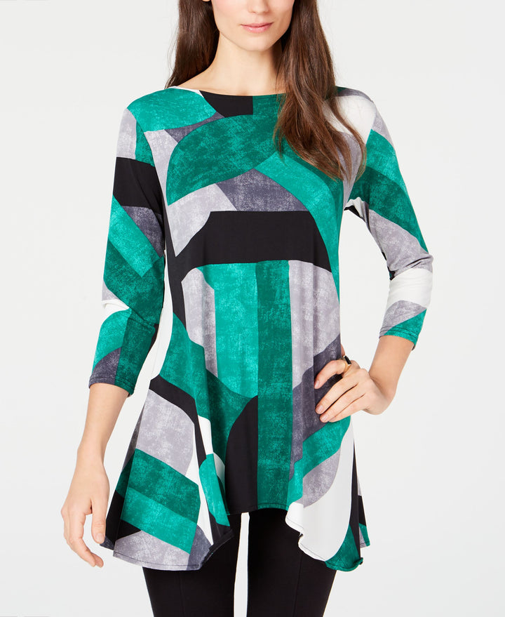 Petite Printed High-Low Tunic