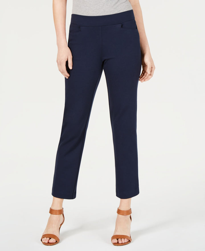 Style & Co Cropped Pull On Straight Leg Pants