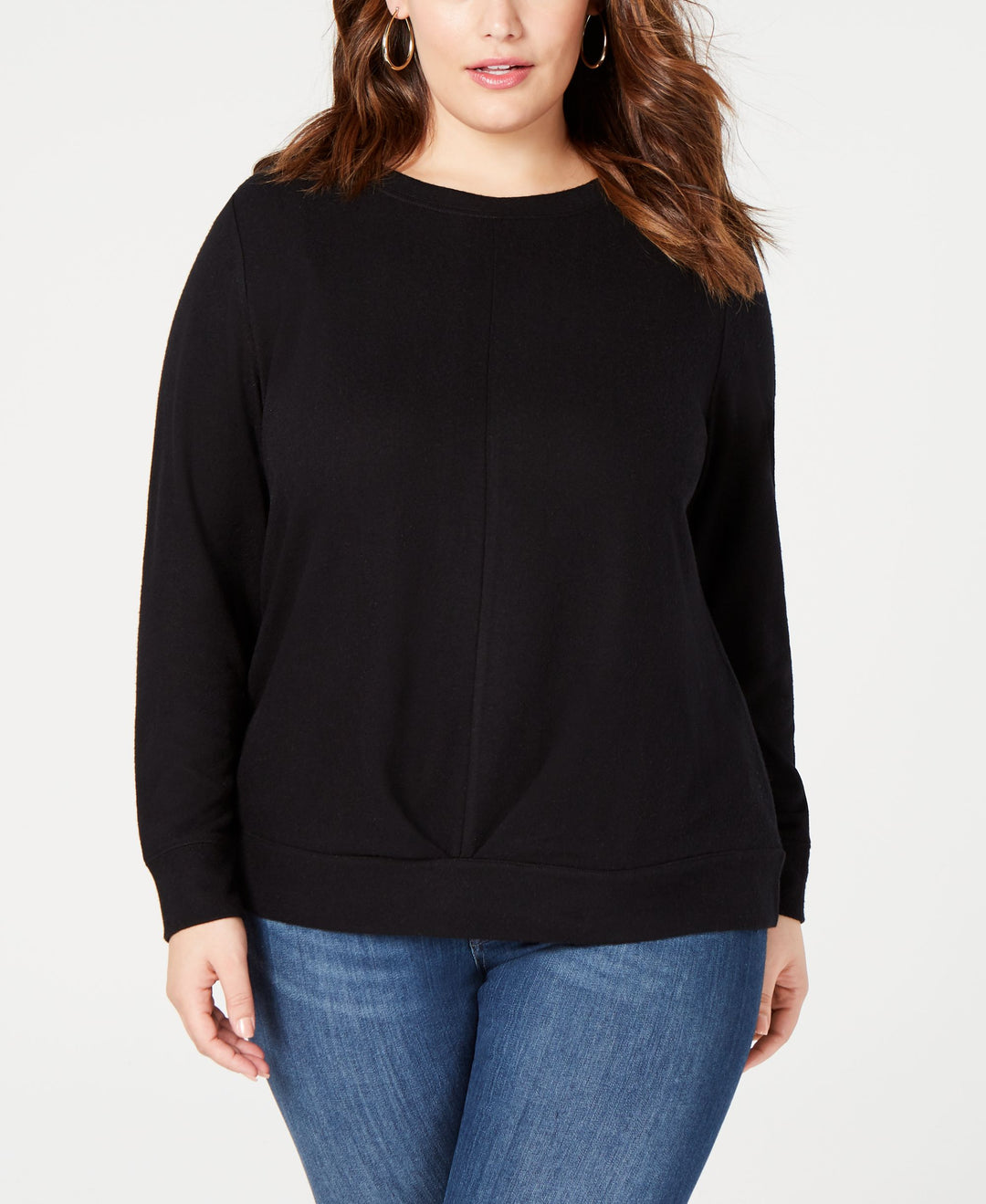 Plus Size Pleat Front Sweater