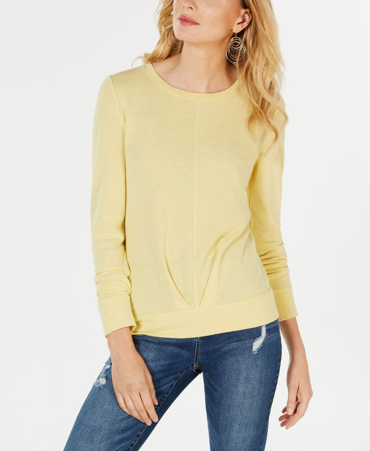 Pleated Front Knit Top