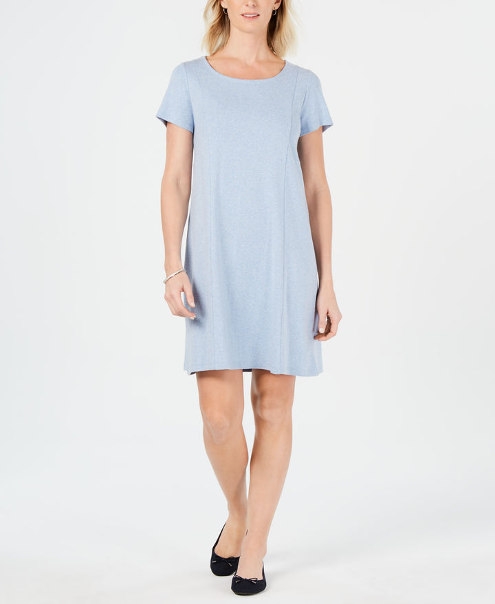 Petite Cotton Seam-Detail Dress