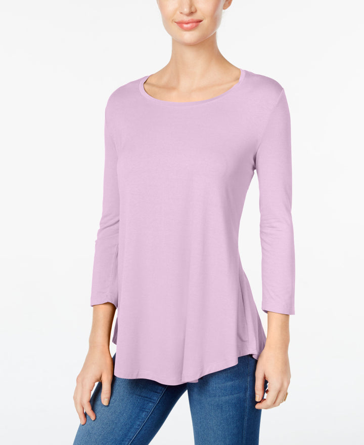 JM Collection Scoop Neck Top