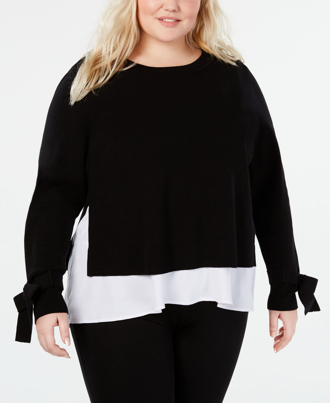 I.N.C. Plus Size Layered-Look Sweater
