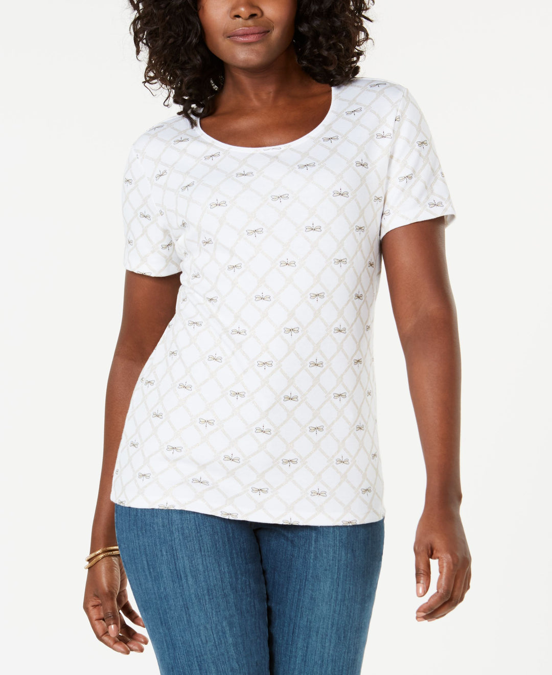 Karen Scott Dragonfly Print T-Shirt