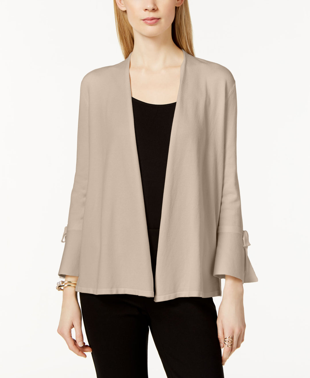 Petite Tie-Sleeve Cardigan