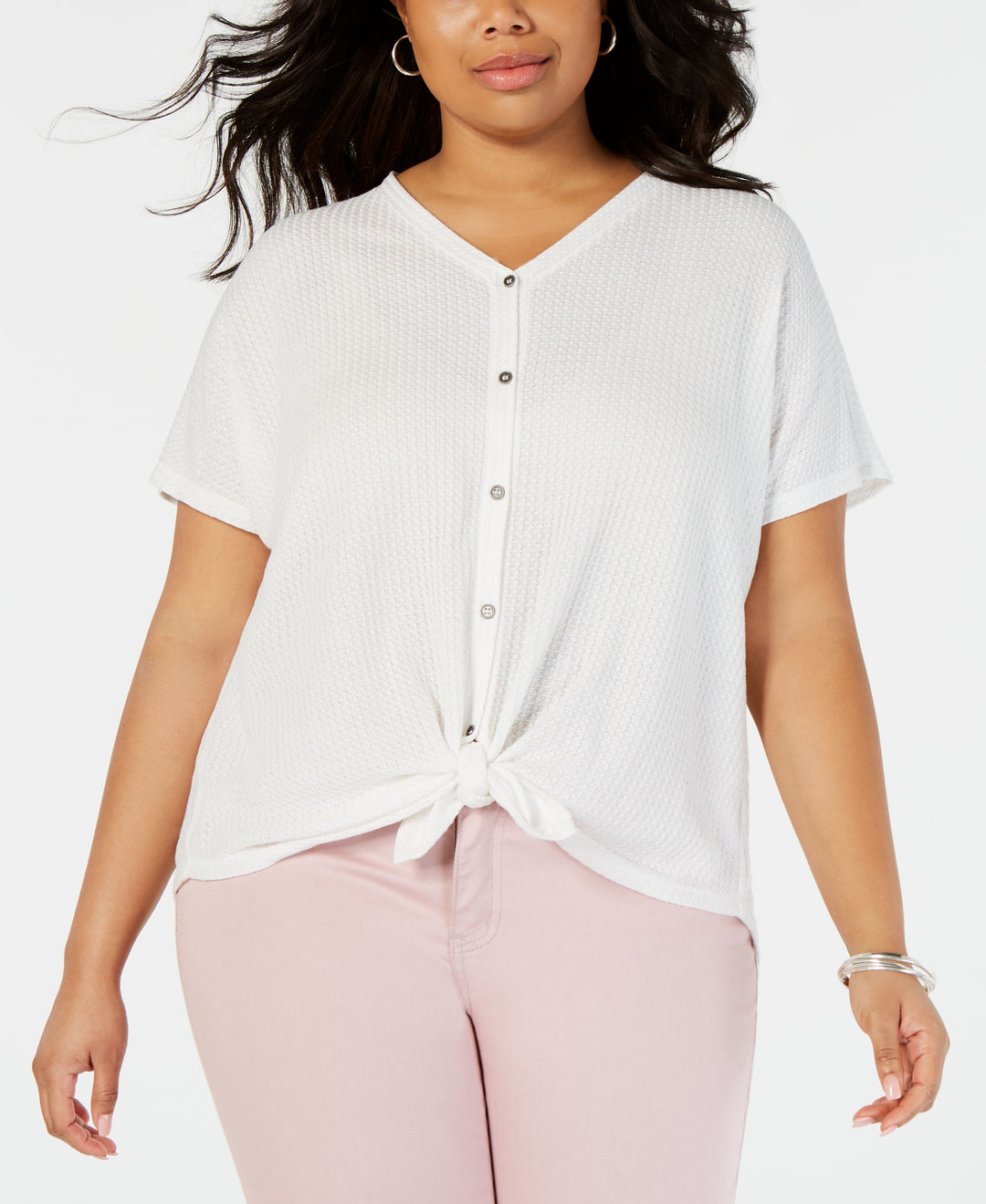 Plus Size Button Up Top