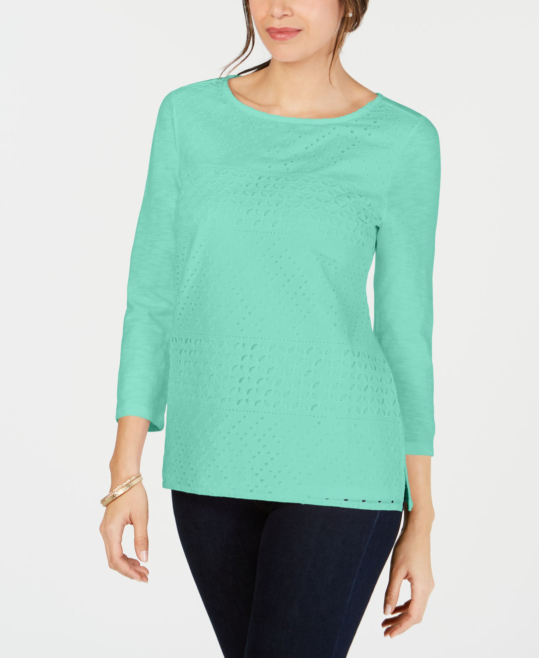 Cotton Eyelet Lace Top