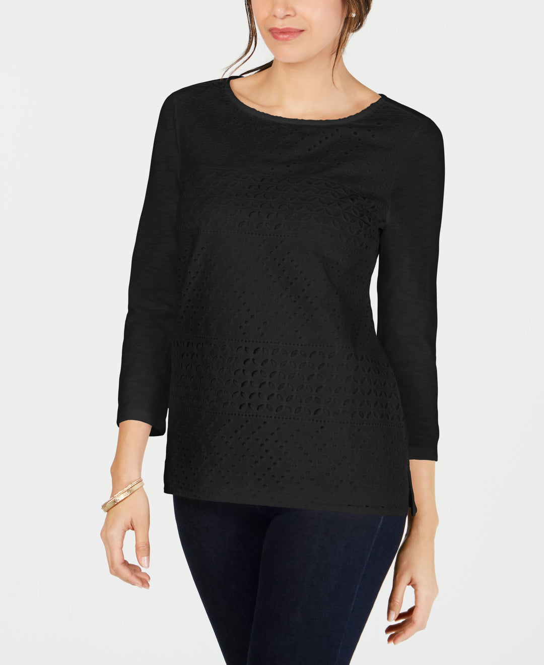 Cotton Eyelet Lace Top