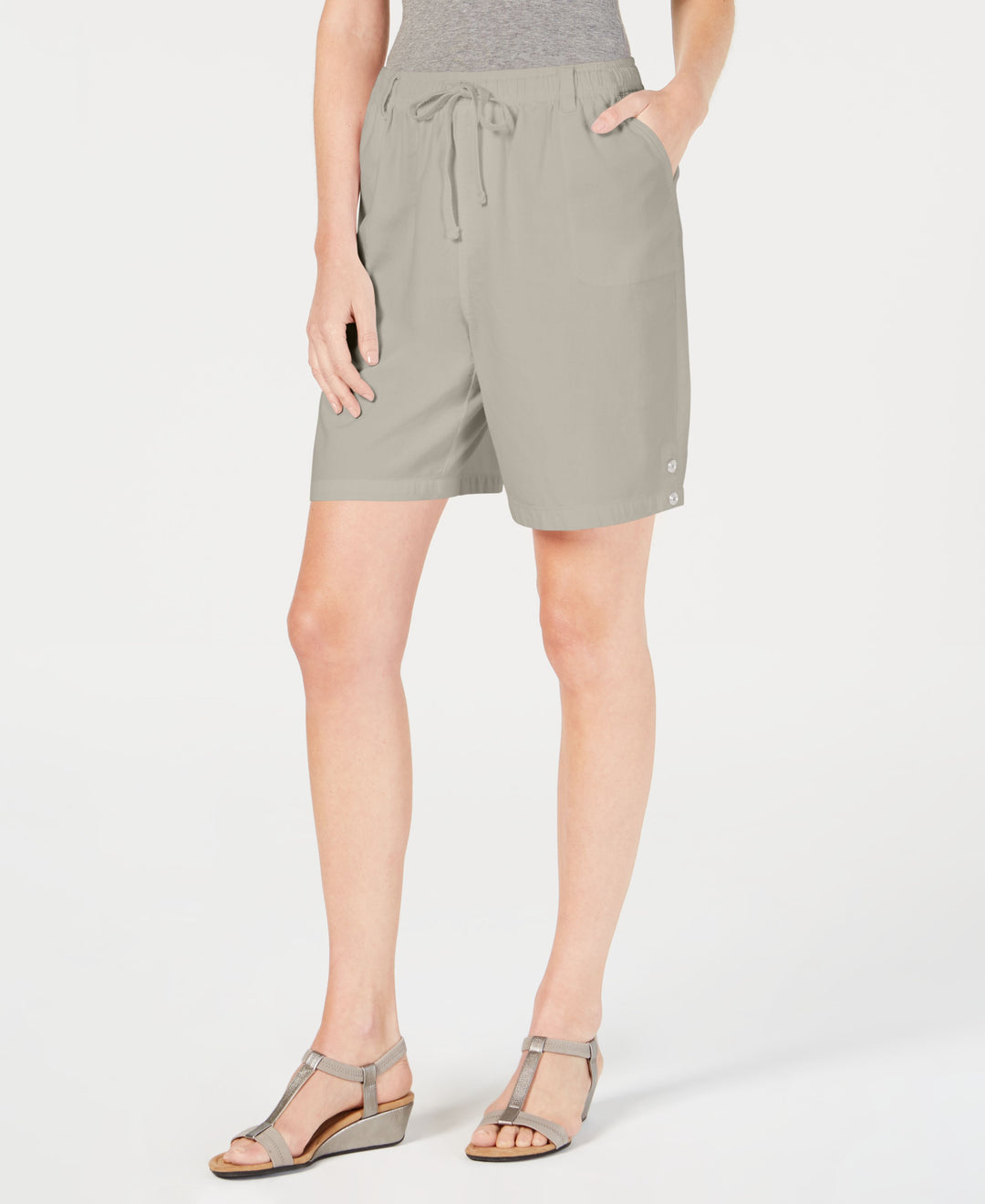 Cotton Drawstring Shorts