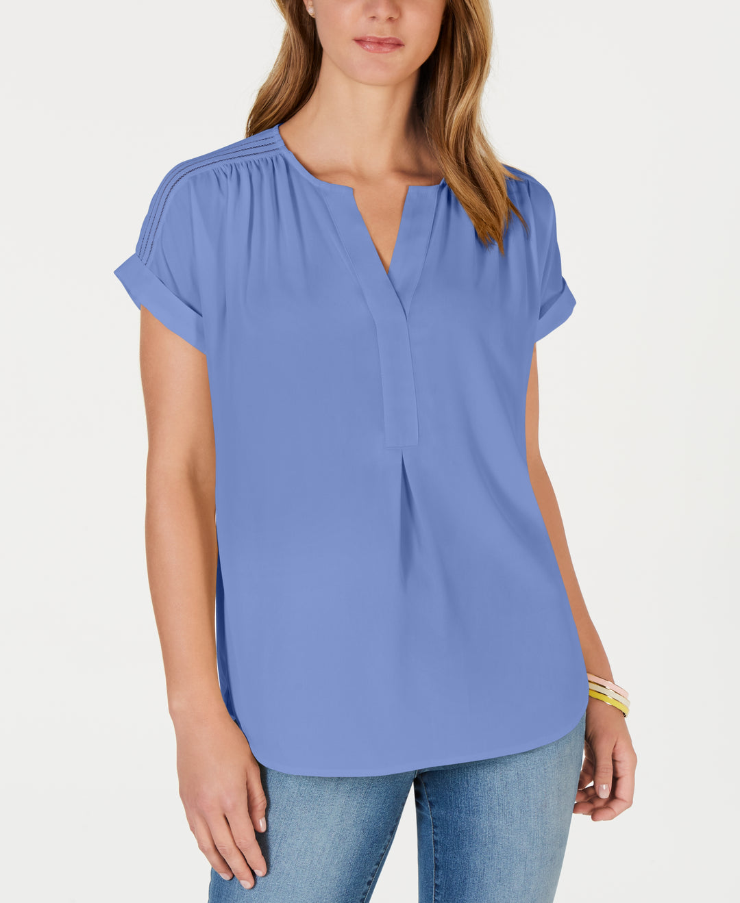 Split-Neck Popover Top
