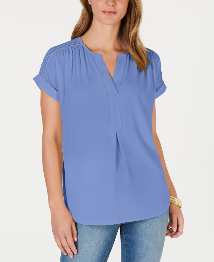 Split-Neck Popover Top
