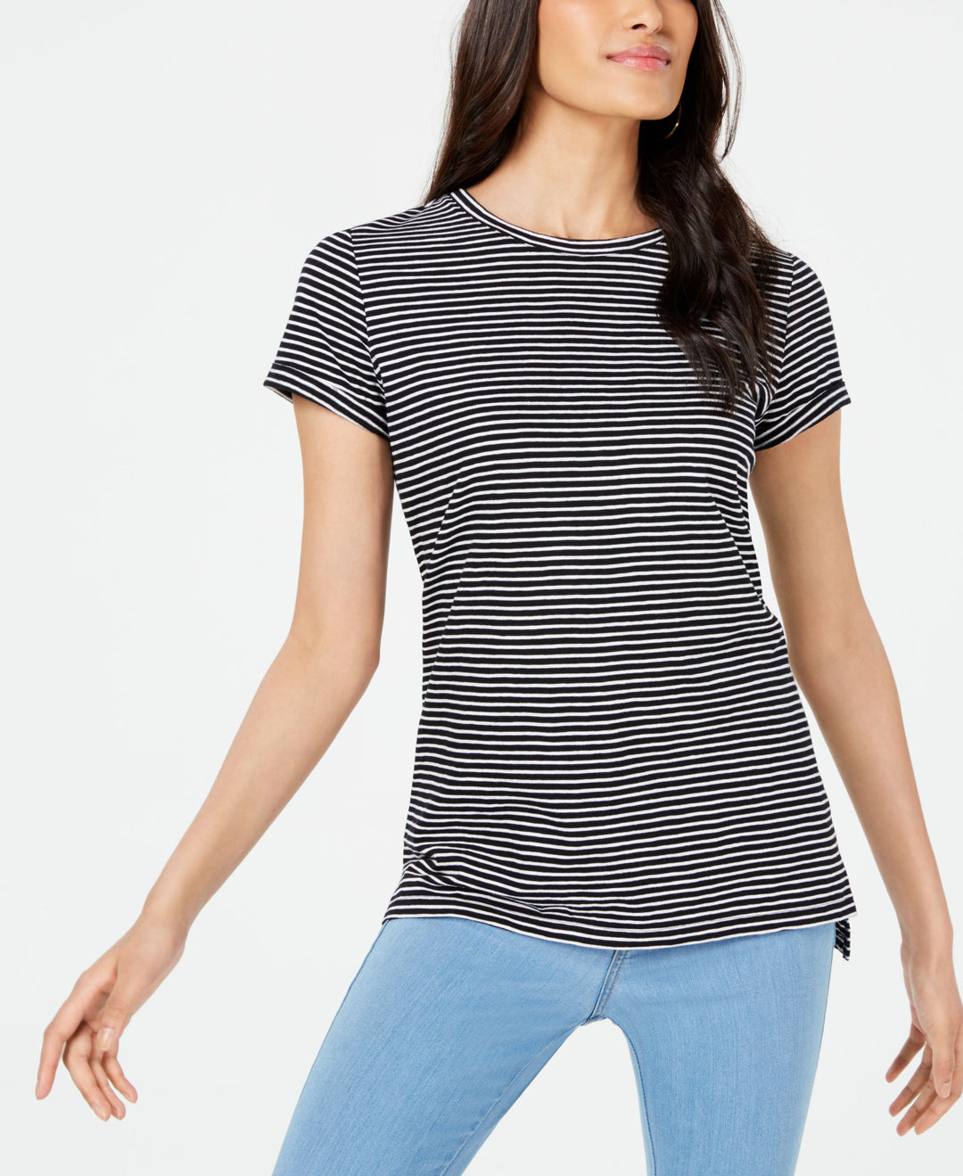 Maison Jules Striped Crew Neck T-Shirt