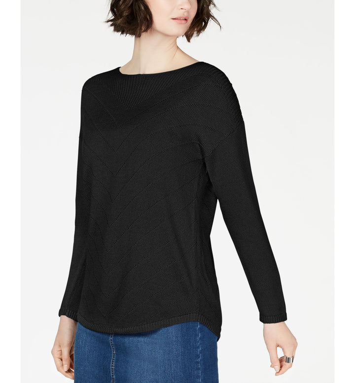 Pointelle Tunic Sweater