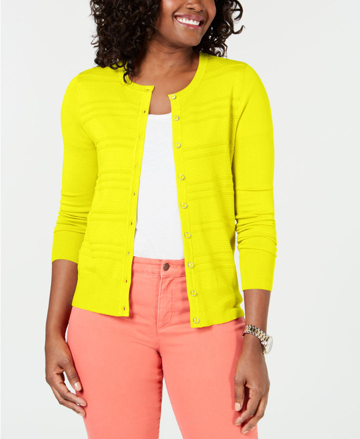 Charter Club Petite Textured Cardigan Sweater