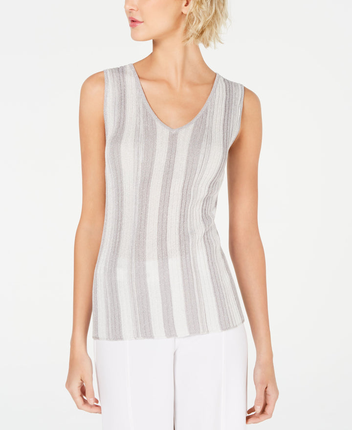 Metallic Stripe Tank Top