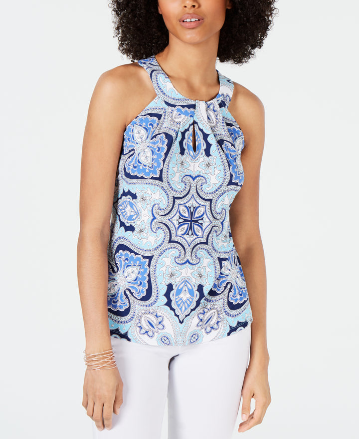 INC Printed Halter Top