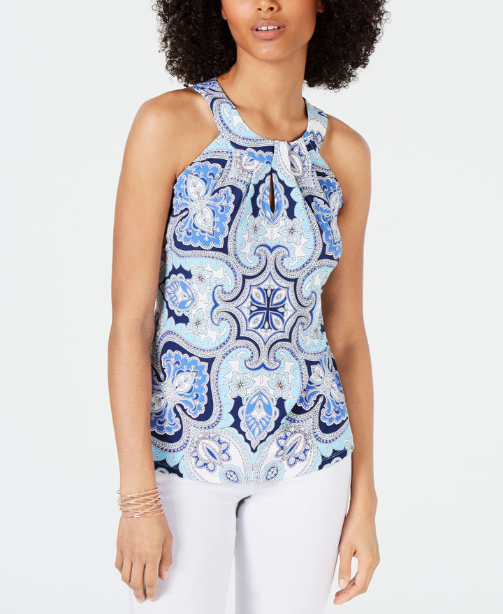 INC Printed Halter Top